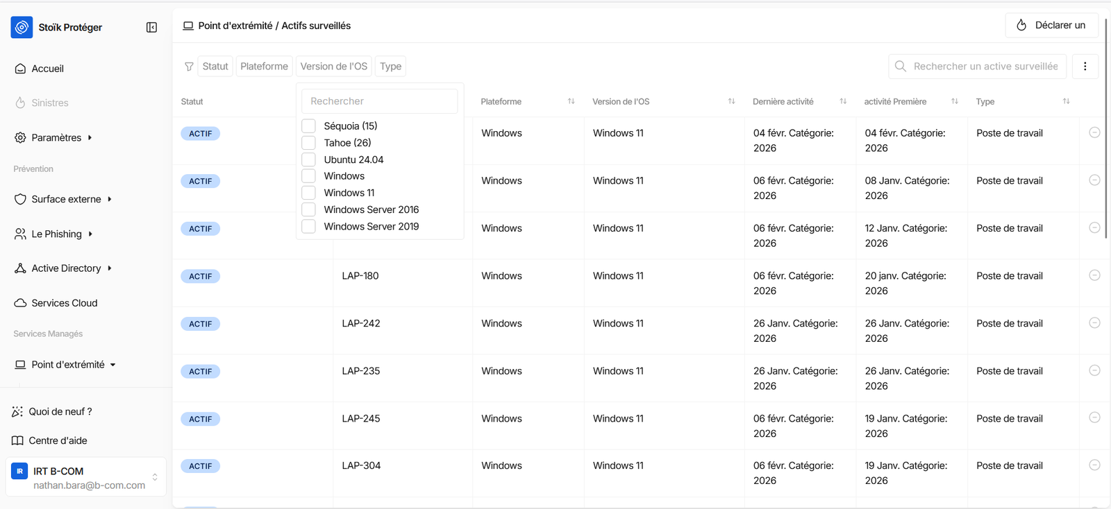 Installation Serveur